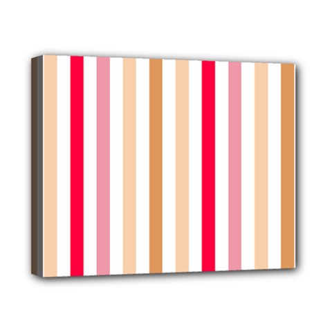 Stripe Pattern Canvas 10  X 8  (stretched)