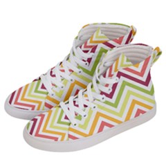 Pattern 40 Men s Hi-top Skate Sneakers by GardenOfOphir