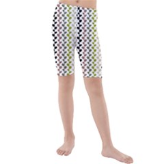 Pattern 51 Kids  Mid Length Swim Shorts