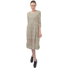 Pattern 53 Ruffle End Midi Chiffon Dress by GardenOfOphir