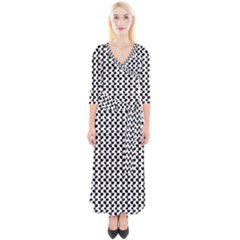 Pattern 54 Quarter Sleeve Wrap Maxi Dress by GardenOfOphir