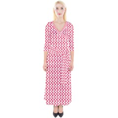 Pattern 55 Quarter Sleeve Wrap Maxi Dress by GardenOfOphir