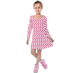 Pattern 55 Kids  Long Sleeve Velvet Dress by GardenOfOphir