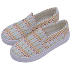 Pattern 62 Kids  Canvas Slip Ons by GardenOfOphir