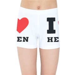 I Love Helen Kids  Sports Shorts by ilovewhateva