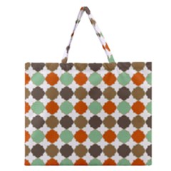 Stylish Pattern Zipper Large Tote Bag by GardenOfOphir
