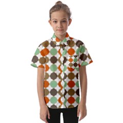 Stylish Pattern Kids  Short Sleeve Shirt by GardenOfOphir