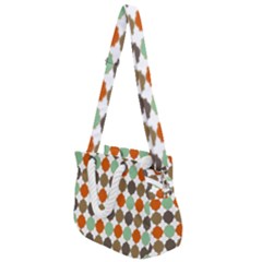 Stylish Pattern Rope Handles Shoulder Strap Bag