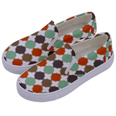 Stylish Pattern Kids  Canvas Slip Ons