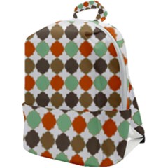 Stylish Pattern Zip Up Backpack