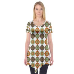 Pattern Short Sleeve Tunic 