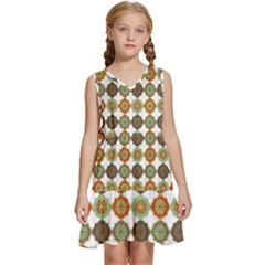 Pattern Kids  Sleeveless Tiered Mini Dress by GardenOfOphir