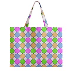 Quatrefoil Ii Zipper Mini Tote Bag by GardenOfOphir