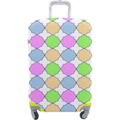 Quatrefoil Ii Luggage Cover (large) by GardenOfOphir