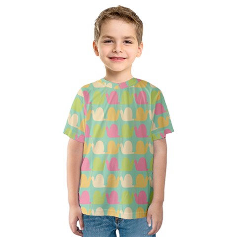 Slugs Pattern Kids  Sport Mesh Tee by GardenOfOphir