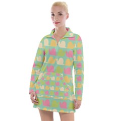 Slugs Pattern Women s Long Sleeve Casual Dress by GardenOfOphir