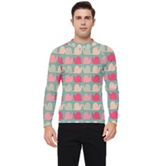 Colorful Slugs Men s Long Sleeve Rash Guard by GardenOfOphir