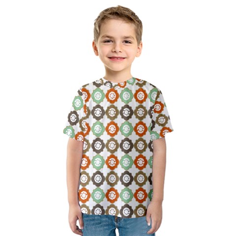 Quatrefoil Kids  Sport Mesh Tee by GardenOfOphir