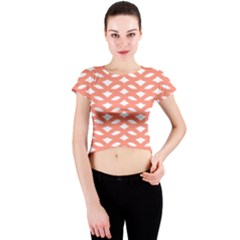 Lattice Iv Crew Neck Crop Top