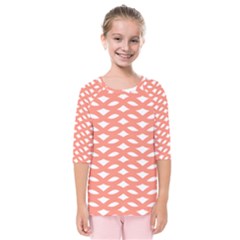 Lattice Iv Kids  Quarter Sleeve Raglan Tee