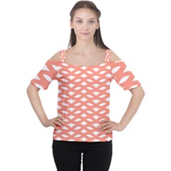 Lattice Iv Cutout Shoulder Tee