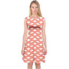 Lattice Iv Capsleeve Midi Dress