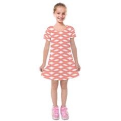 Lattice Iv Kids  Short Sleeve Velvet Dress