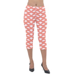 Lattice Iv Lightweight Velour Capri Leggings 