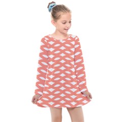 Lattice Iv Kids  Long Sleeve Dress