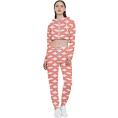 Lattice Iv Cropped Zip Up Lounge Set