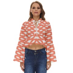 Lattice Iv Boho Long Bell Sleeve Top