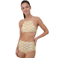 Lattice Ii High Waist Tankini Set by GardenOfOphir