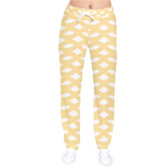 Lattice Ii Women Velvet Drawstring Pants