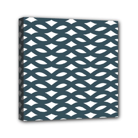 Lattice Pattern Mini Canvas 6  x 6  (Stretched)