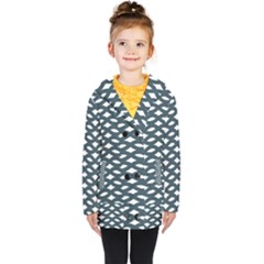 Lattice Pattern Kids  Double Breasted Button Coat by GardenOfOphir