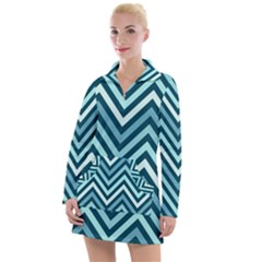 Chevron Vi Women s Long Sleeve Casual Dress by GardenOfOphir