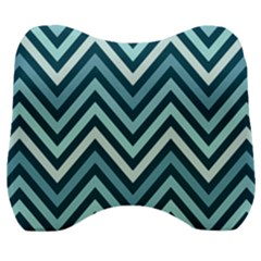 Chevron Vi Velour Head Support Cushion by GardenOfOphir