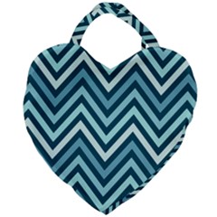 Chevron Vi Giant Heart Shaped Tote by GardenOfOphir