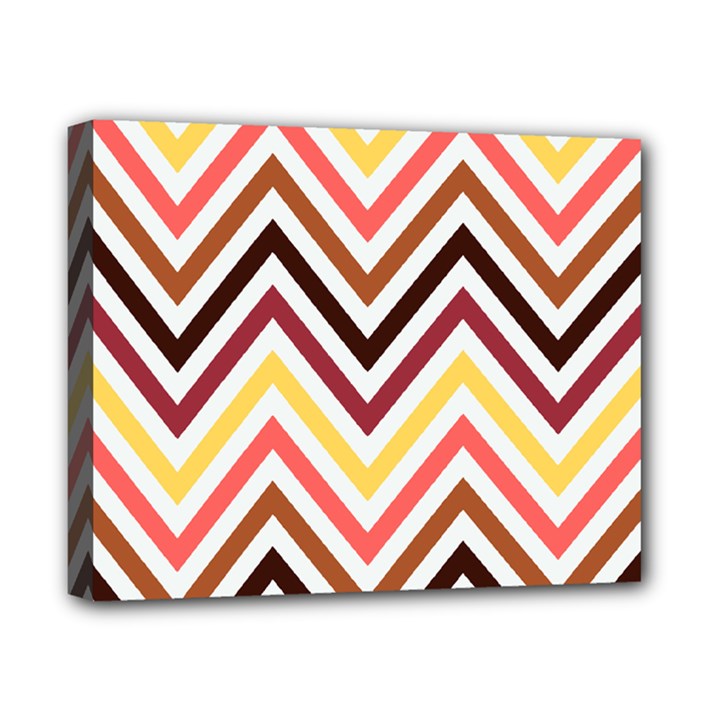 Chevron V Canvas 10  x 8  (Stretched)