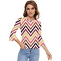 Chevron V Bell Sleeve Top View1