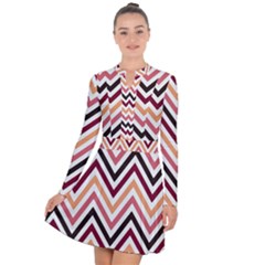 Chevron Iv Long Sleeve Panel Dress by GardenOfOphir