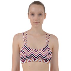 Chevron Iv Line Them Up Sports Bra by GardenOfOphir