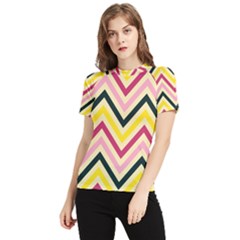 Chevron I Women s Short Sleeve Rash Guard by GardenOfOphir