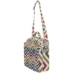 Chevron Ii Crossbody Day Bag by GardenOfOphir