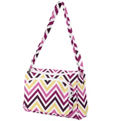 Pretty Chevron Front Pocket Crossbody Bag by GardenOfOphir