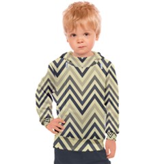 Mute Chevron Kids  Hooded Pullover by GardenOfOphir