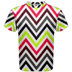 Chevron Men s Cotton Tee by GardenOfOphir