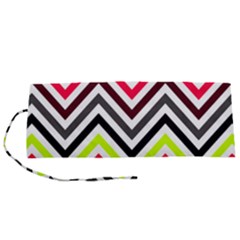 Chevron Roll Up Canvas Pencil Holder (s) by GardenOfOphir