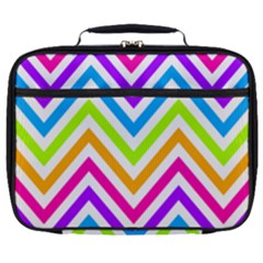 Bright Chevron Full Print Lunch Bag by GardenOfOphir