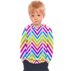 Bright Chevron Kids  Overhead Hoodie by GardenOfOphir